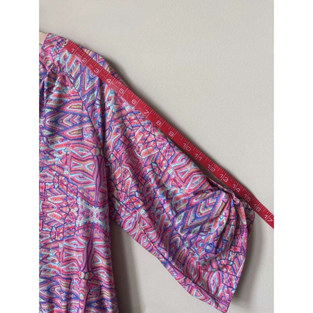 Nanette Lepore Swim Cover Up Tunic Dress Women's Small Multicolor Geometric - Picture 6 of 8
